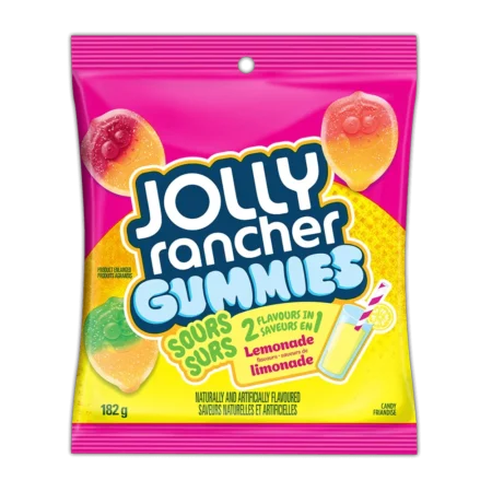 Jolly Rancher 2-in-1 Gummies Lemonade Sours 182g (Case of 10)