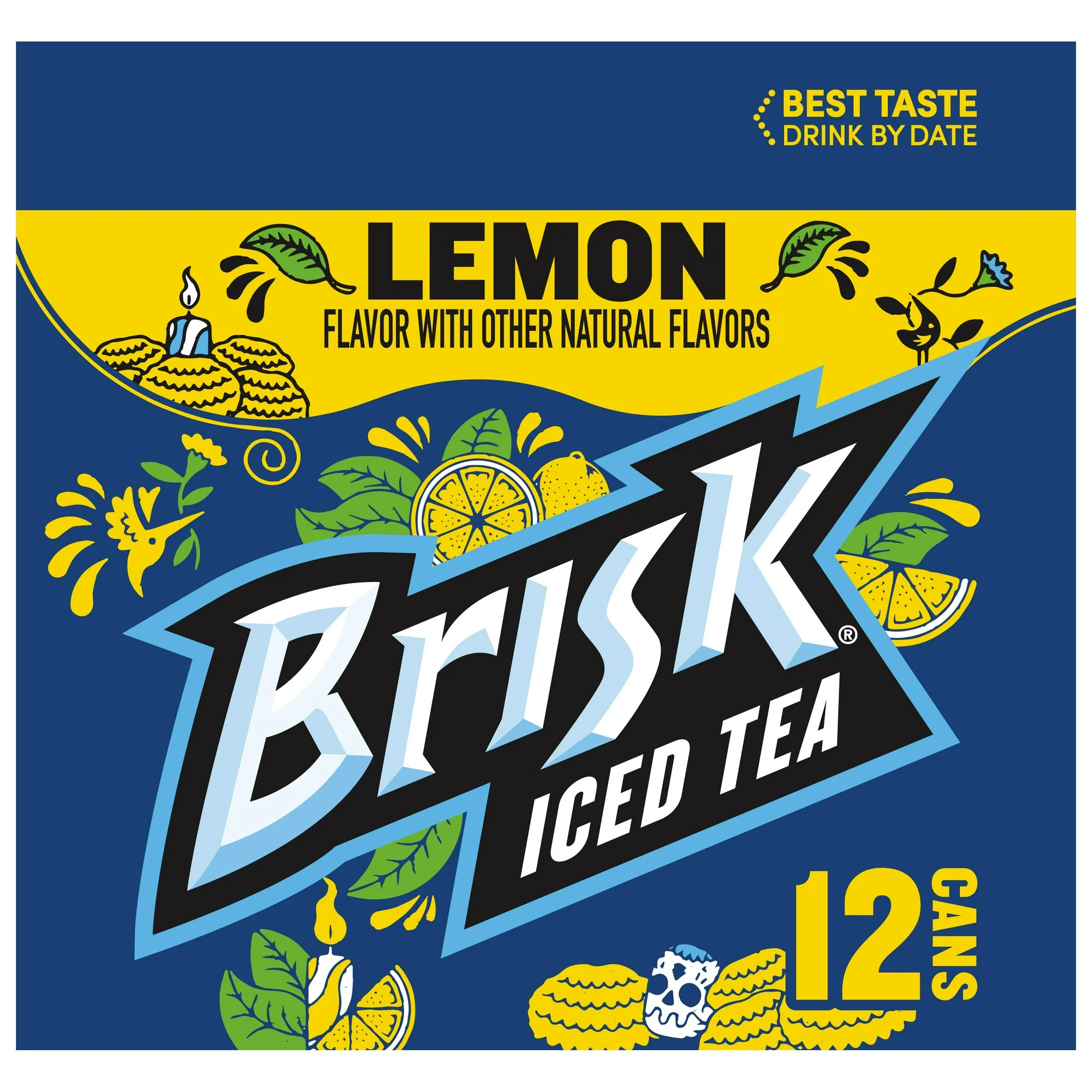 Lipton Brisk Tea Can Pepsi 355ml * 12 - Image 2