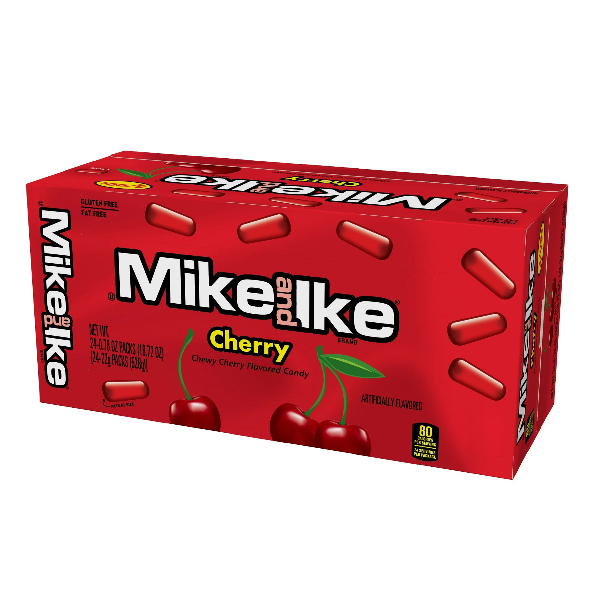 Mike and Ike Cherry Candy, 0.78 Ounce Box (Pack of 24)