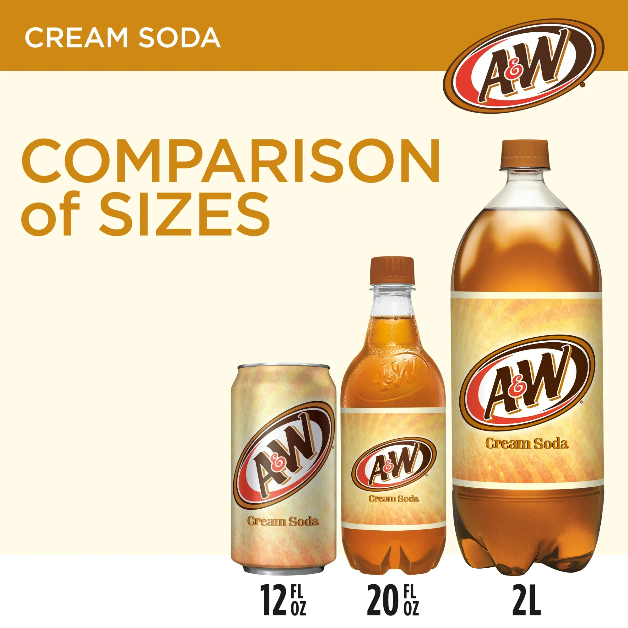 A&W Cream Soda 355ml * 12 - Image 4