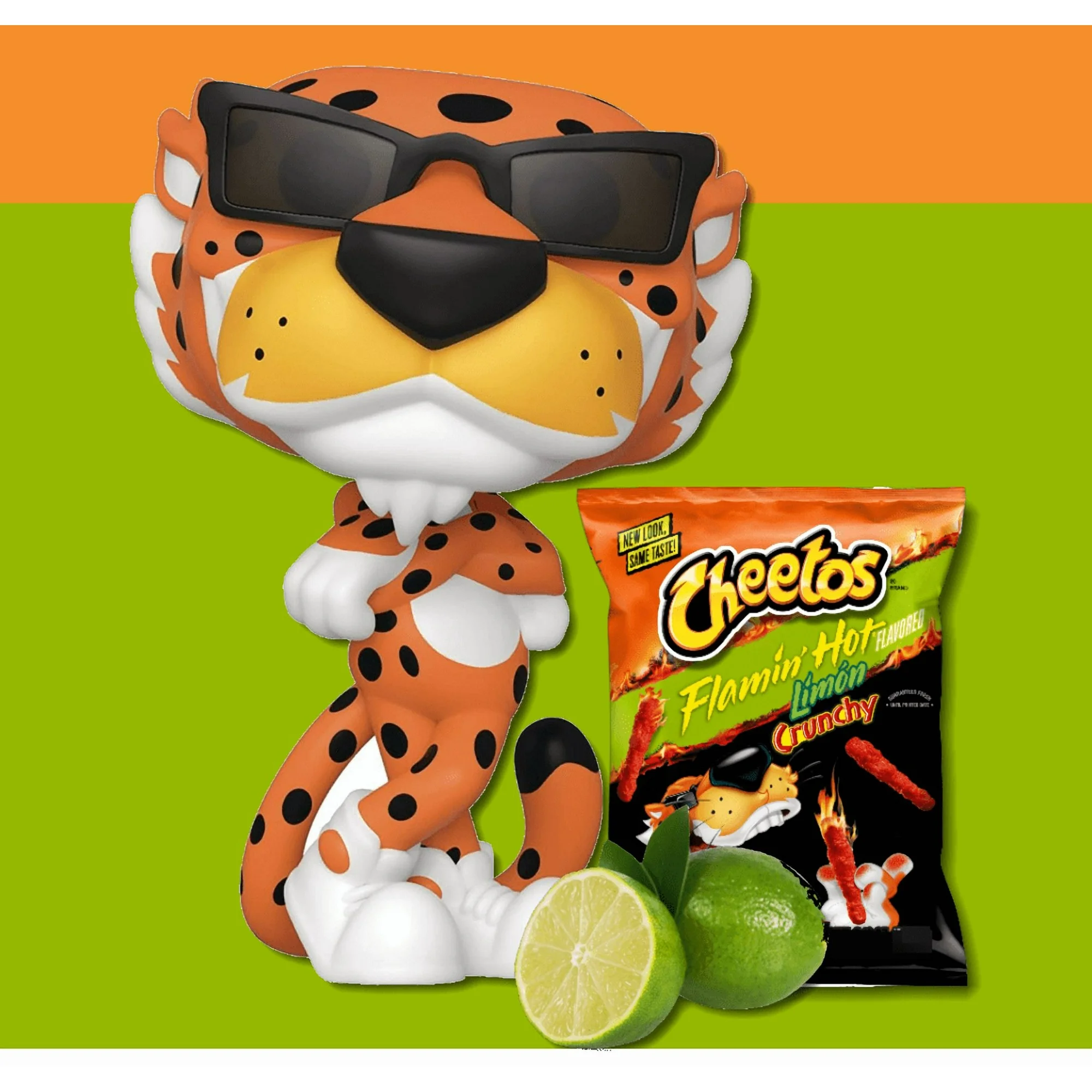 Cheetos Crunchy Flamin" Hot Limon Flavored Snacks, 2 ounce bags (Pack of 8) - Image 3
