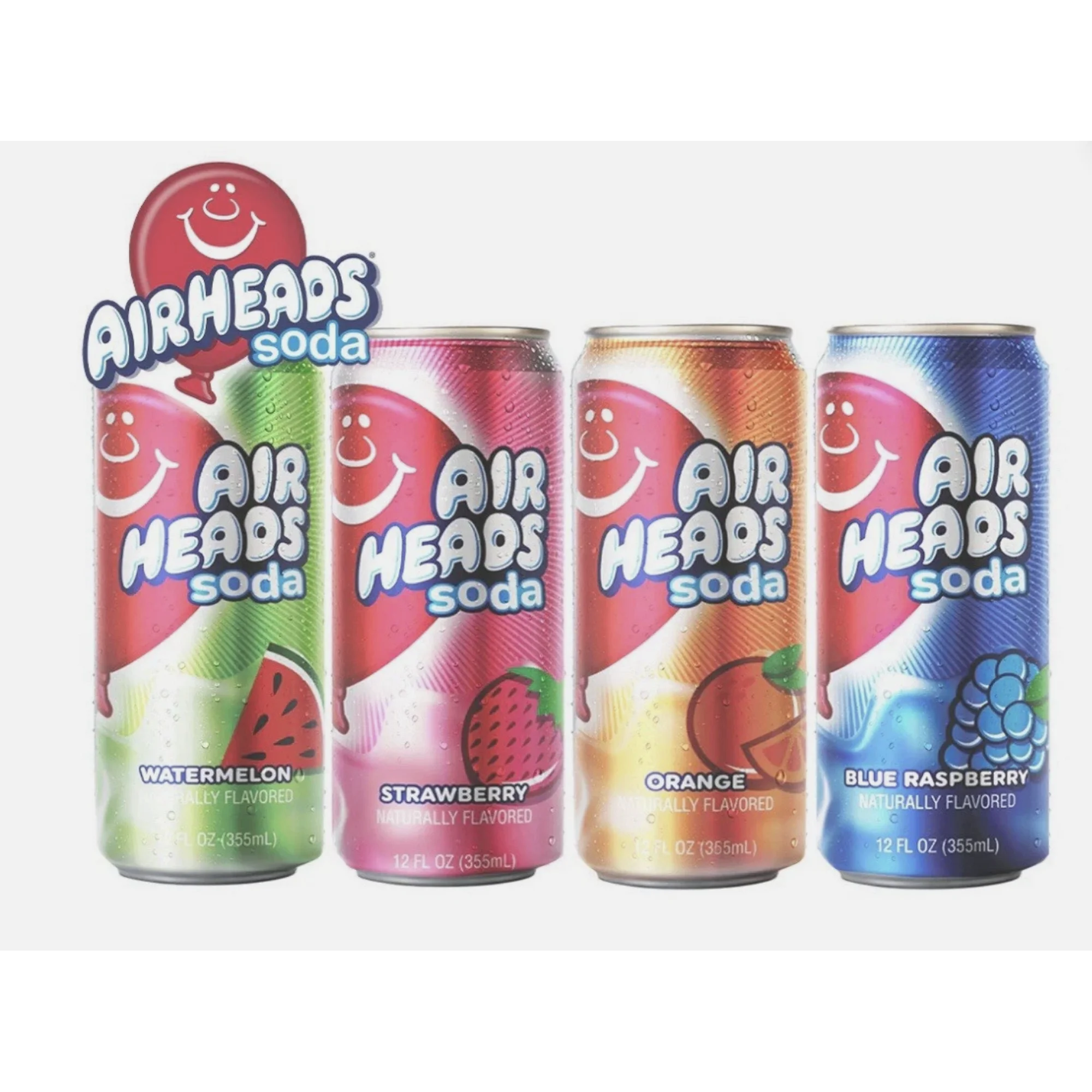 Airheads Soda Assorted Flavors 4-Pack 12 Oz - Image 3