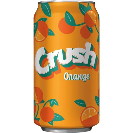 Crush Caffeine Free Orange Soda Pop, 12 fl oz, 12 Pack Cans