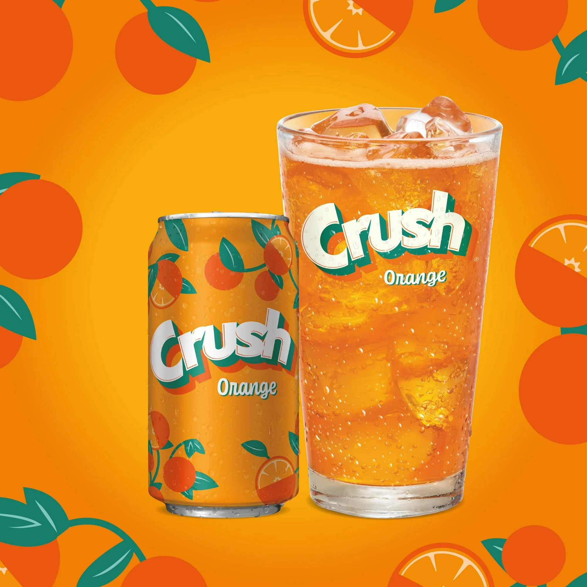 Crush Caffeine Free Orange Soda Pop, 12 fl oz, 12 Pack Cans - Image 5
