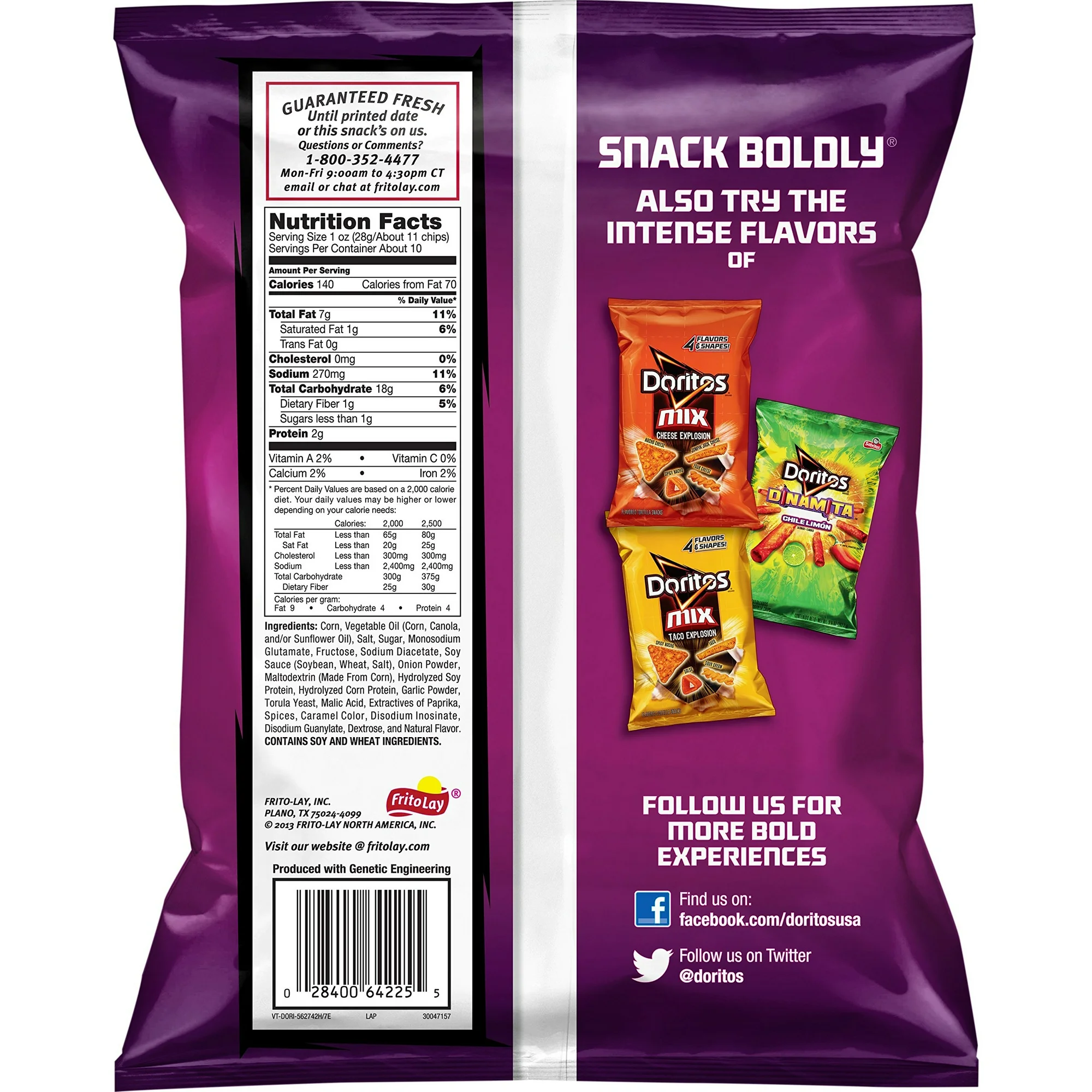 Doritos Spicy Sweet Chili Flavored Tortilla Chips, 2 Oz Bag/64 Count - Image 2