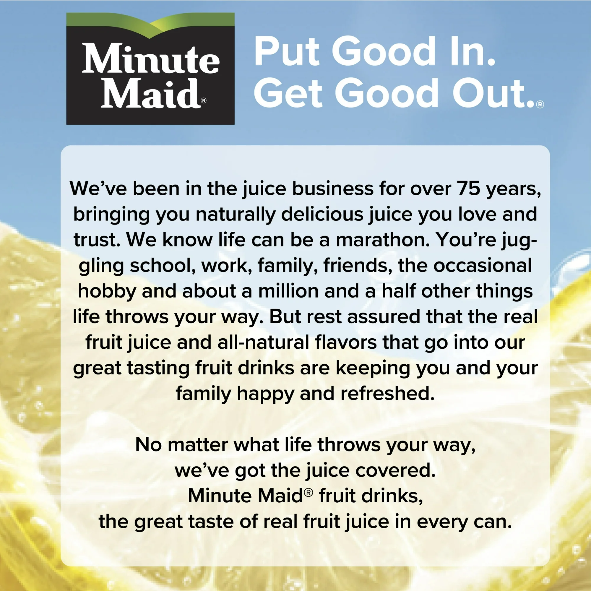 Minute Maid Lemonade 355ml * 12 - Image 2