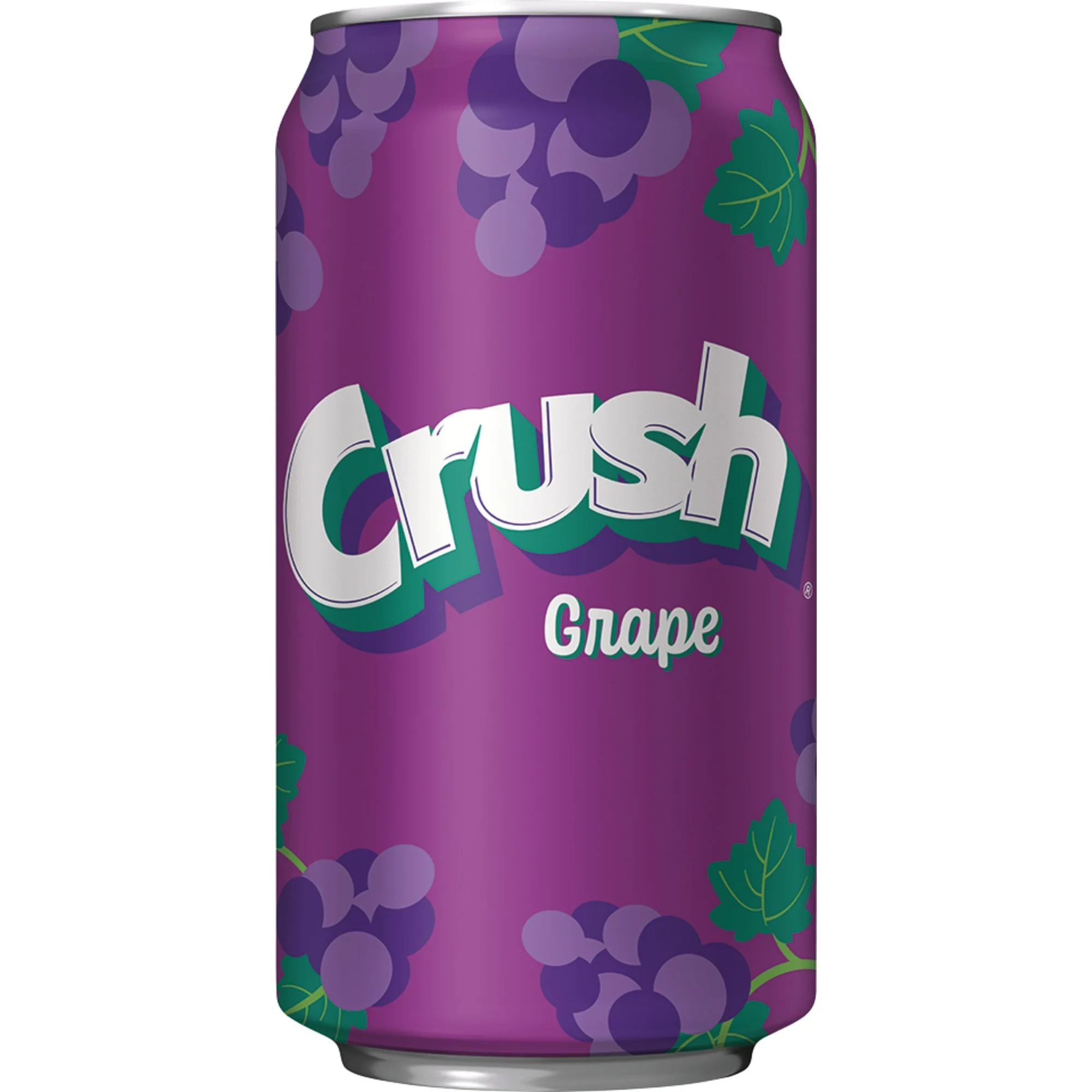 Crush Caffeine Free Grape Soda Pop, 12 fl oz, 12 Pack Cans