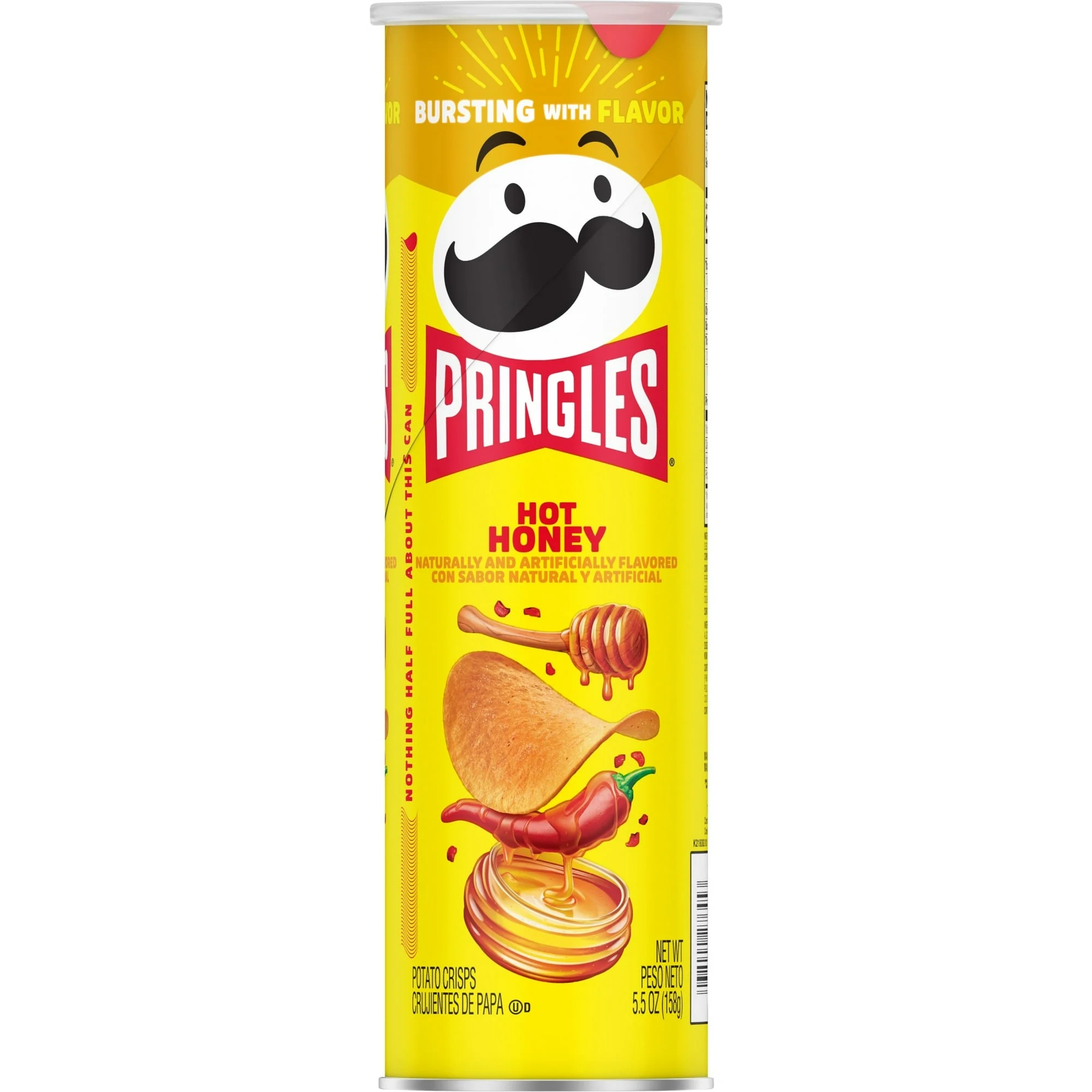PRINGLES HOT HONEY — SWEET HEAT CRUNCH — 14 PACK FAMILY CASE – 5.5 OZ EACH
