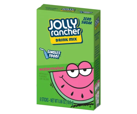 Jolly Rancher Watermelon Singles to Go Sugar Free (Case of 12)