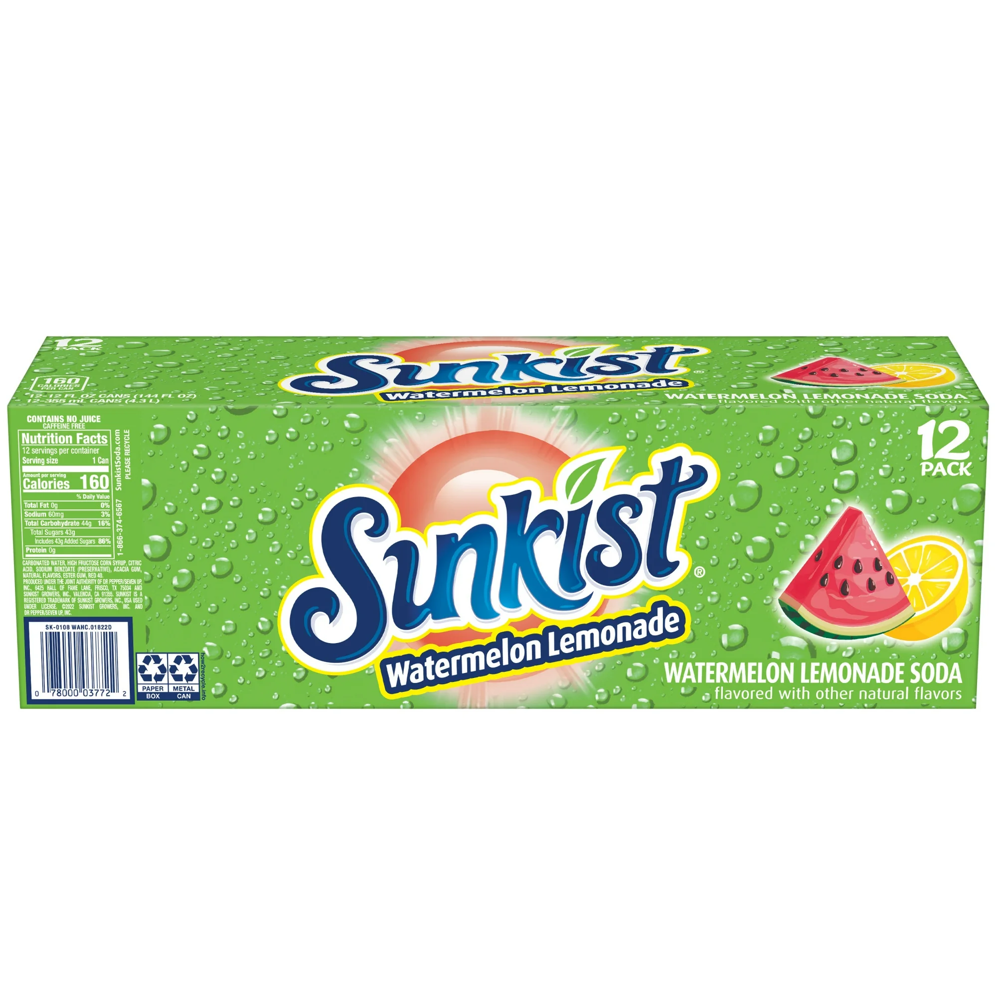 Sunkist Watermelon Lemonade 355mL * 12 - Image 3