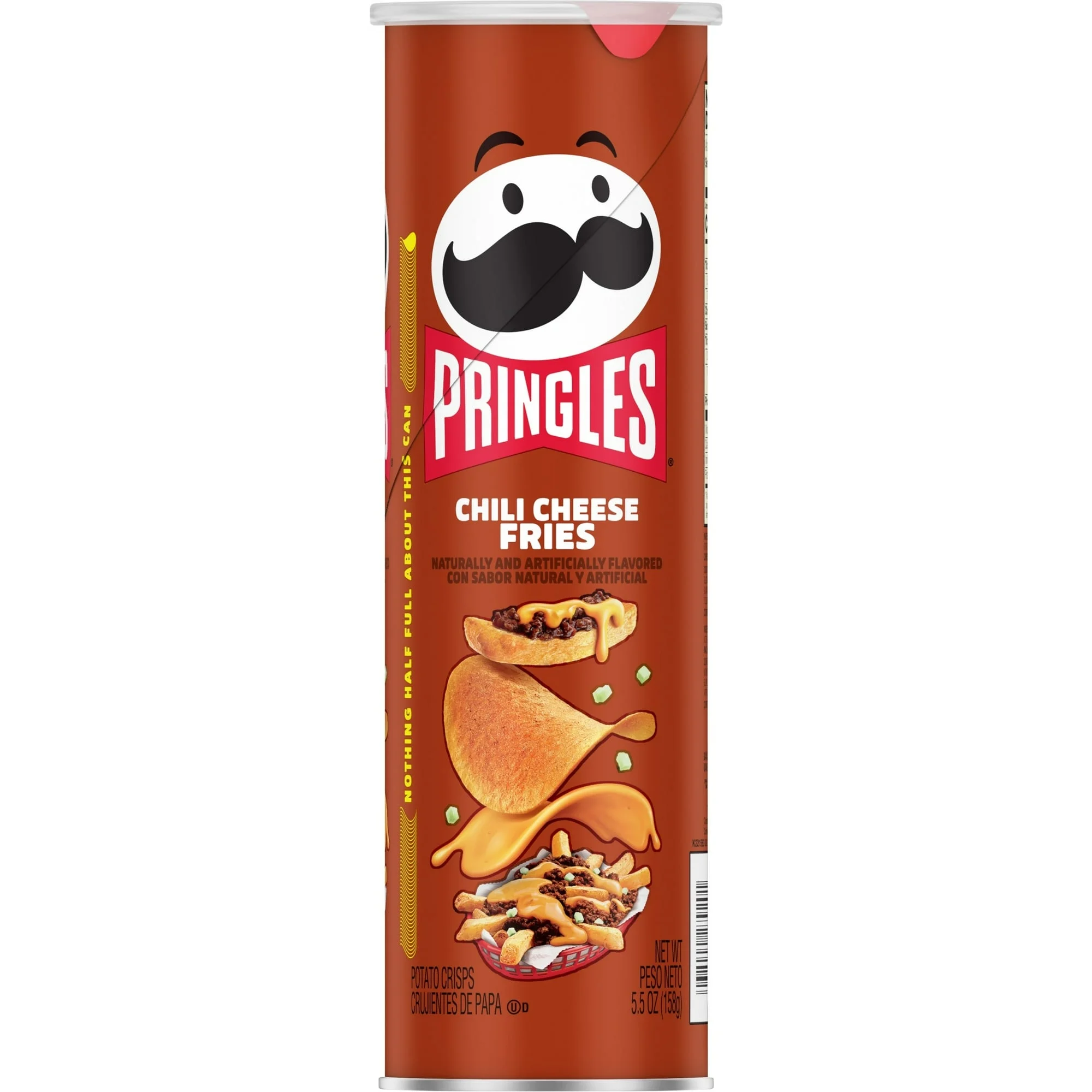 PRINGLES CHILI CHEESE FRIES — BOLD & SAVORY CRISPS  14 PACK
