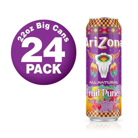 AriZona Fruit Punch - Big Can, 22 Fl Oz (Pack of 24)