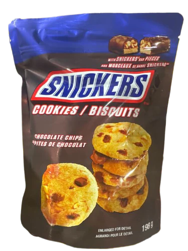 Snickers Chocolate Chip Cookies 198g - Case of 12