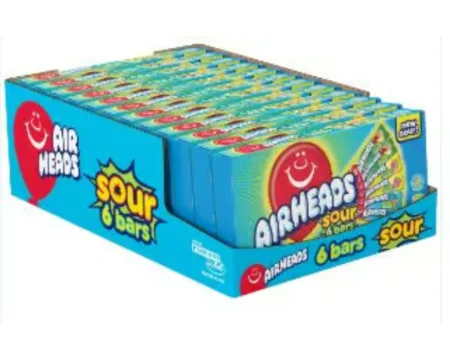 Airheads Sour 6 Bars Theater Box 94g - Case of 12